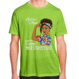 Autism Mom Indestructible Autistic Puzzle Ribbon Awareness Adult ChromaSoft Performance T-Shirt