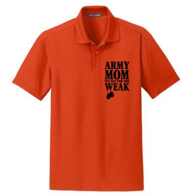 Army Mother Its Not For The Weak | Military Mom Army Dry Zone Grid Polo