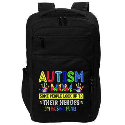 Autism Mom I'm Raising My Hero Awareness Puzzle Impact Tech Backpack