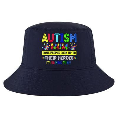 Autism Mom I'm Raising My Hero Awareness Puzzle Cool Comfort Performance Bucket Hat