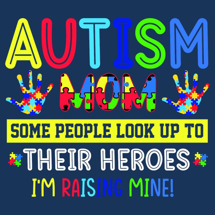 Autism Mom I'm Raising My Hero Awareness Puzzle Cooling Performance Crew T-Shirt