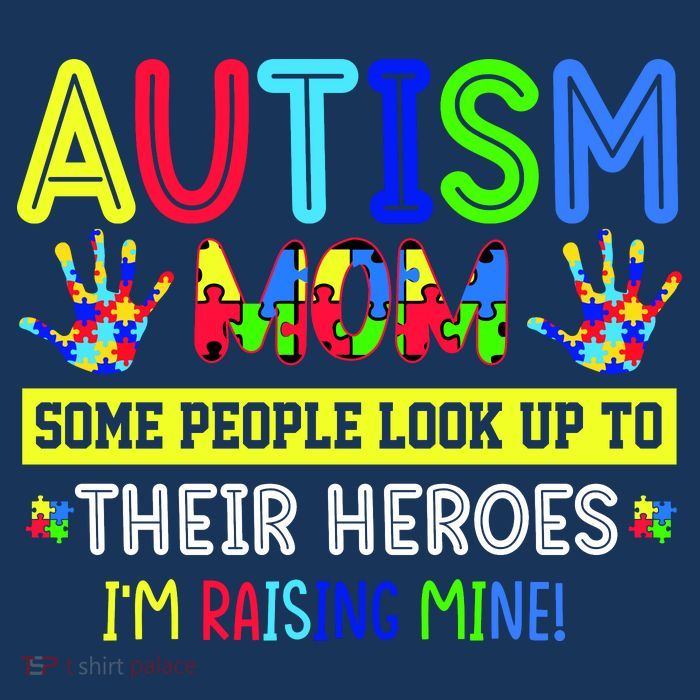 Autism Mom I'm Raising My Hero Awareness Puzzle T-Shirt