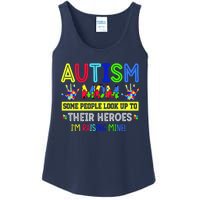 Autism Mom I'm Raising My Hero Awareness Puzzle Ladies Essential Tank