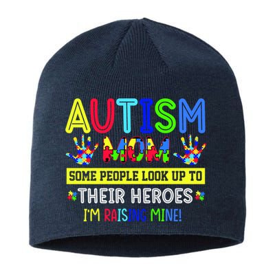 Autism Mom I'm Raising My Hero Awareness Puzzle Sustainable Beanie