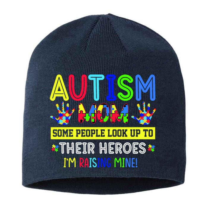 Autism Mom I'm Raising My Hero Awareness Puzzle Sustainable Beanie