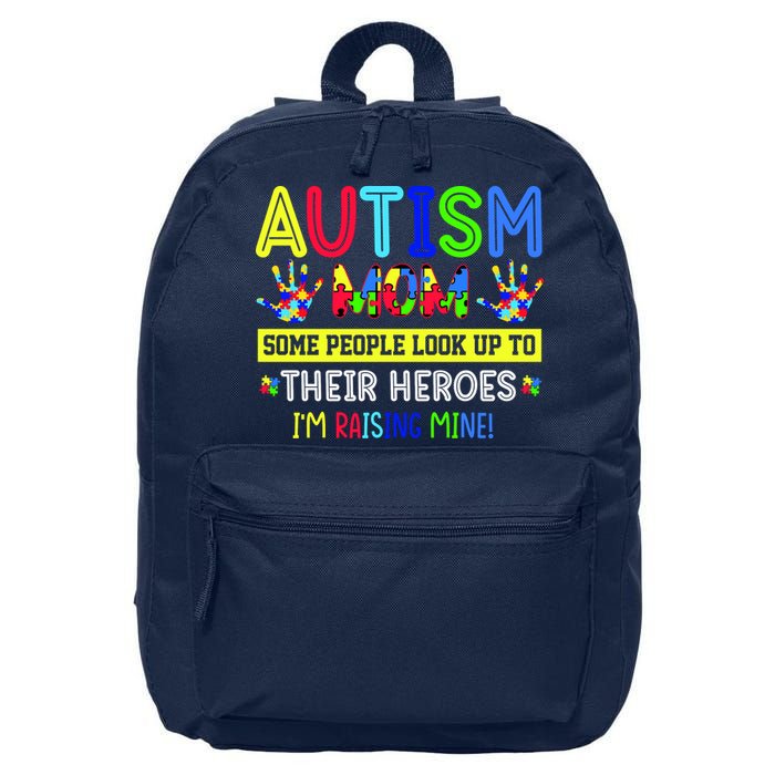 Autism Mom I'm Raising My Hero Awareness Puzzle 16 in Basic Backpack
