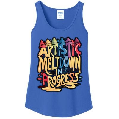 Artistic Meltdown In Progress Gift Ladies Essential Tank