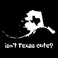 Alaska Map Isnt Texas Cute Funny Design Flexfit Unipanel Trucker Cap