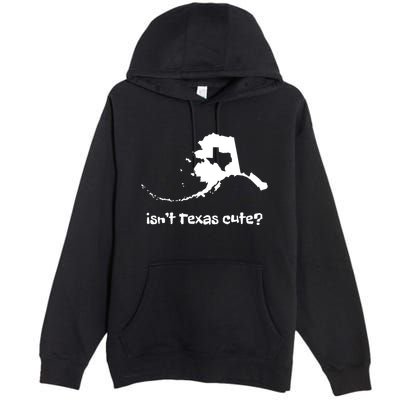 Alaska Map Isnt Texas Cute Funny Design Premium Pullover Hoodie