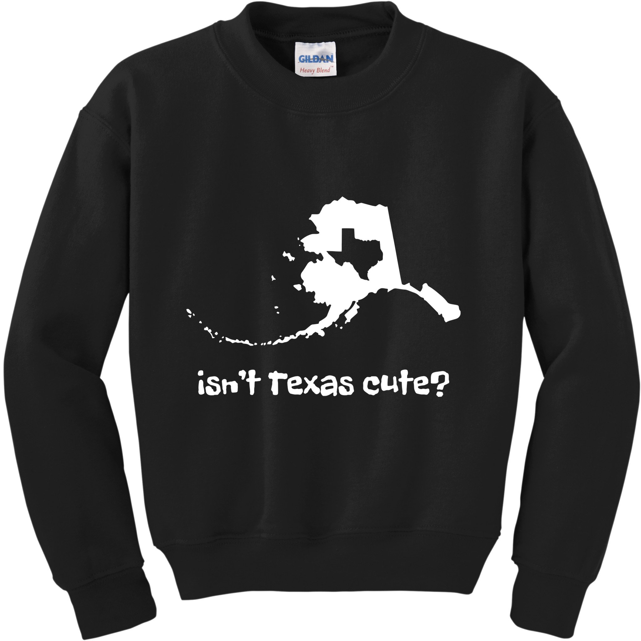 Alaska Map Isnt Texas Cute Funny Design Kids Sweatshirt