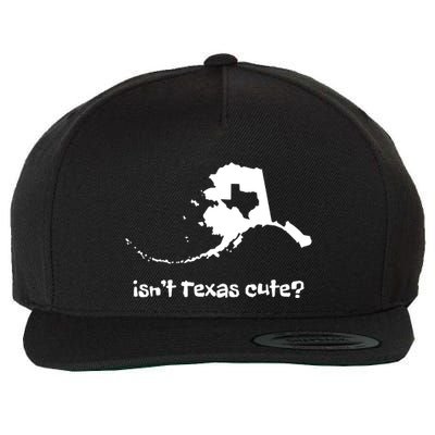 Alaska Map Isnt Texas Cute Funny Design Wool Snapback Cap