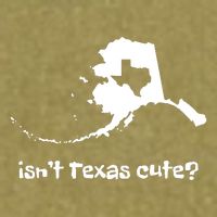 Alaska Map Isnt Texas Cute Funny Design Garment-Dyed Women's Muscle Tee