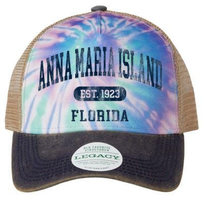 Anna Maria Island Florida Retro Preppy Throwback Souvenir Legacy Tie Dye Trucker Hat