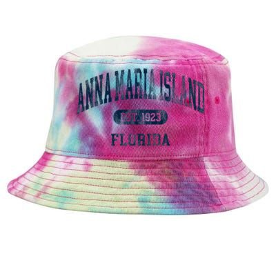 Anna Maria Island Florida Retro Preppy Throwback Souvenir Tie-Dyed Bucket Hat