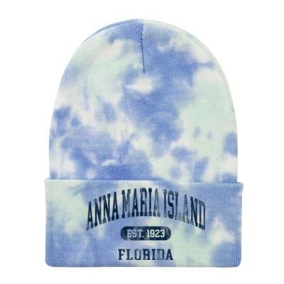 Anna Maria Island Florida Retro Preppy Throwback Souvenir Tie Dye 12in Knit Beanie