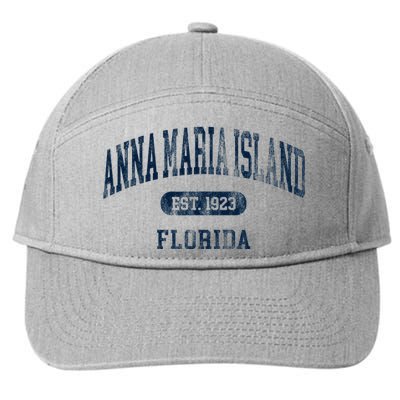 Anna Maria Island Florida Retro Preppy Throwback Souvenir 7-Panel Snapback Hat