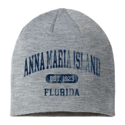 Anna Maria Island Florida Retro Preppy Throwback Souvenir Sustainable Beanie