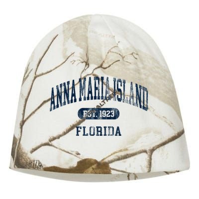 Anna Maria Island Florida Retro Preppy Throwback Souvenir Kati - Camo Knit Beanie