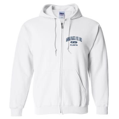 Anna Maria Island Florida Retro Preppy Throwback Souvenir Full Zip Hoodie
