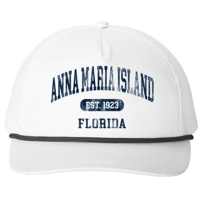 Anna Maria Island Florida Retro Preppy Throwback Souvenir Snapback Five-Panel Rope Hat