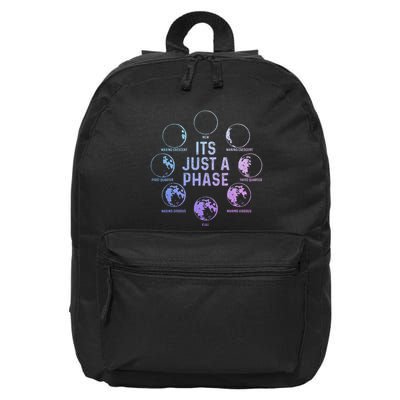 Astronomy Moon ItS Just A Phase Funny Astronomer 16 in Basic Backpack