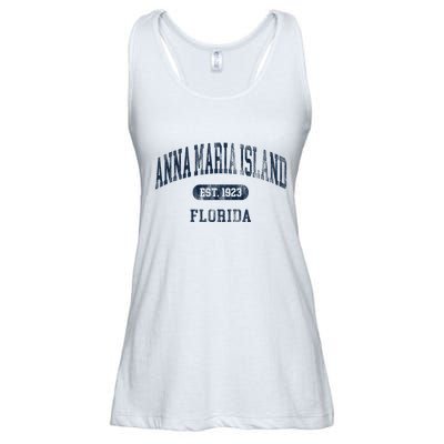 Anna Maria Island Florida Retro Preppy Ladies Essential Flowy Tank
