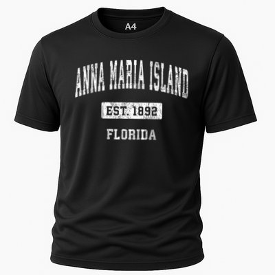 Anna Maria Island Florida Fl Vintage Sports Established Cooling Performance Crew T-Shirt