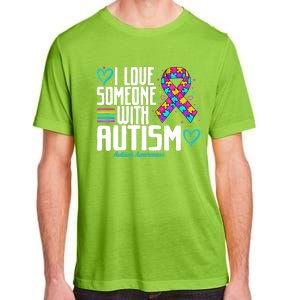 Autism Mom I Love Someone With Autism Gift Adult ChromaSoft Performance T-Shirt