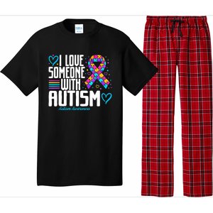 Autism Mom I Love Someone With Autism Gift Pajama Set