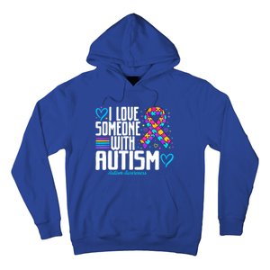 Autism Mom I Love Someone With Autism Gift Hoodie