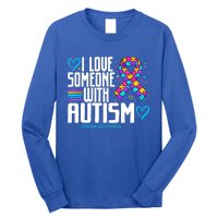 Autism Mom I Love Someone With Autism Gift Long Sleeve Shirt