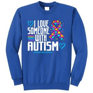 Autism Mom I Love Someone With Autism Gift Sweatshirt