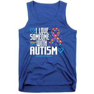 Autism Mom I Love Someone With Autism Gift Tank Top