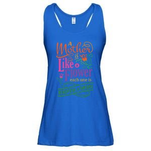 A Mother Is Like A Flower Gift For Mom Cute Gift Ladies Essential Flowy Tank