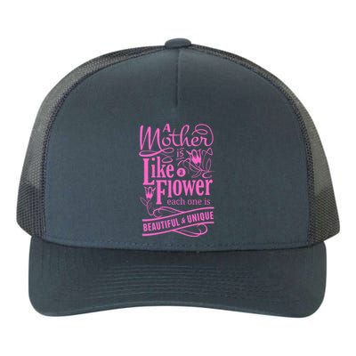 A Mother Is Like A Flower Yupoong Adult 5-Panel Trucker Hat