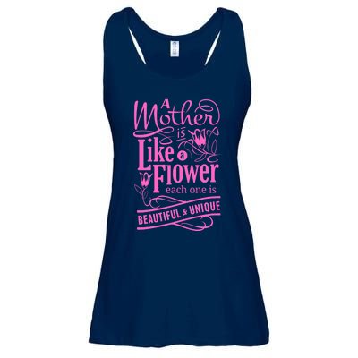 A Mother Is Like A Flower Ladies Essential Flowy Tank