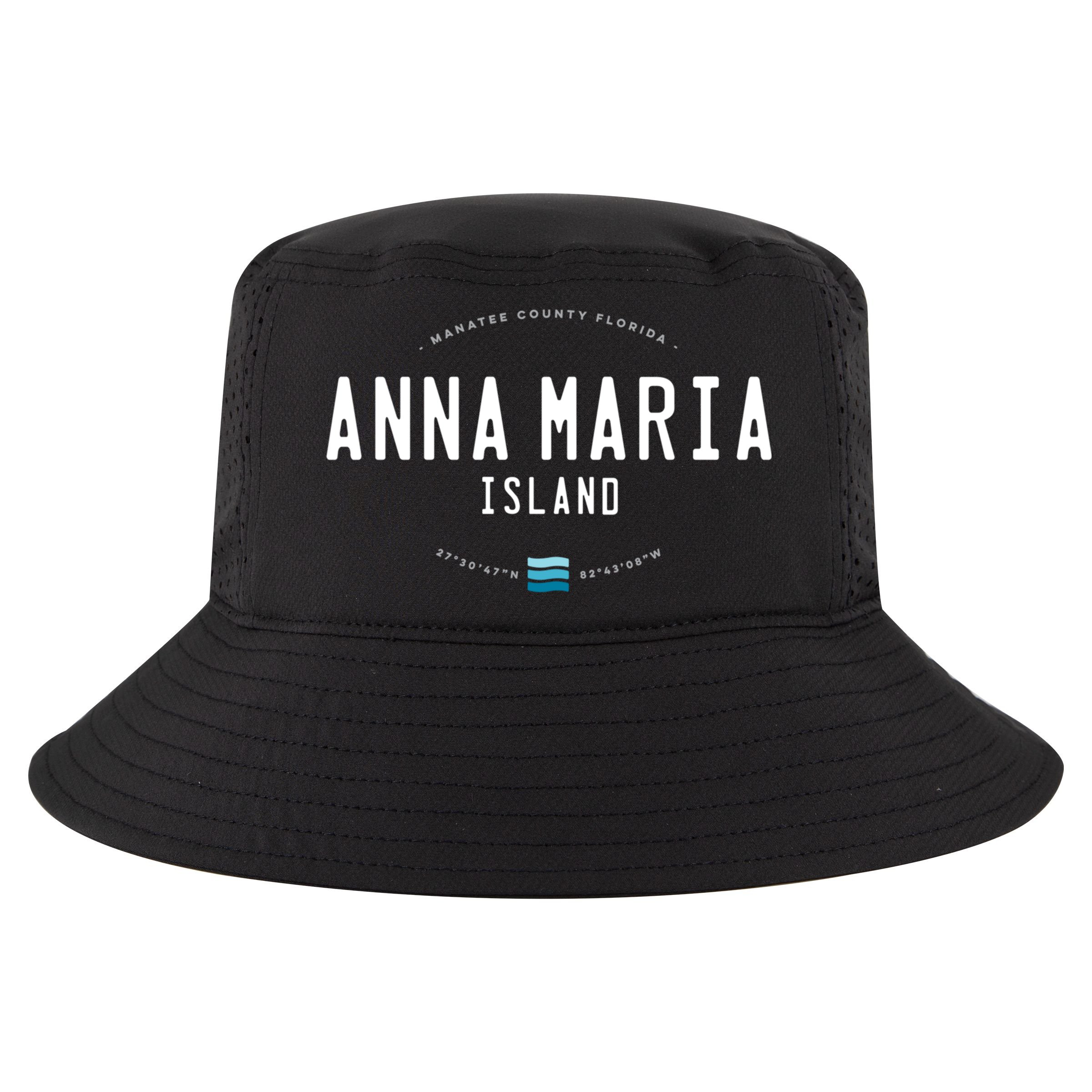 Anna Maria Island Florida Beach Waves Meaningful Gift Cool Comfort Performance Bucket Hat