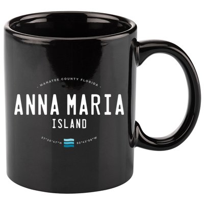 Anna Maria Island Florida Beach Waves Meaningful Gift 11oz C Handle Ceramic Mug