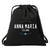 Anna Maria Island Florida Beach Waves Meaningful Gift Drawstring Bag