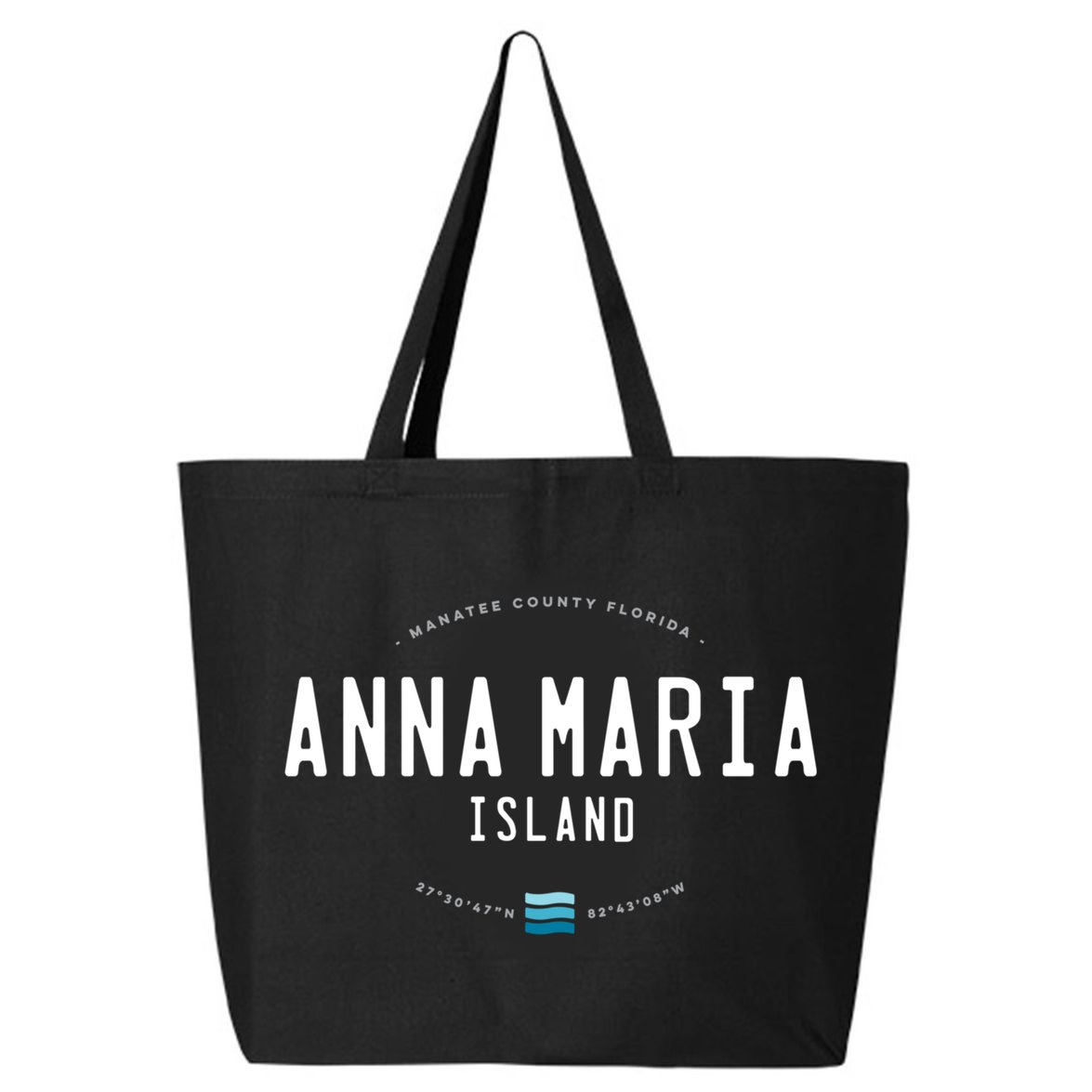 Anna Maria Island Florida Beach Waves Meaningful Gift 25L Jumbo Tote