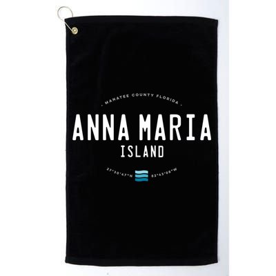 Anna Maria Island Florida Beach Waves Meaningful Gift Golf Towel