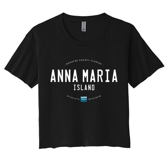 Anna Maria Island Florida Beach Waves Meaningful Gift Crop Top