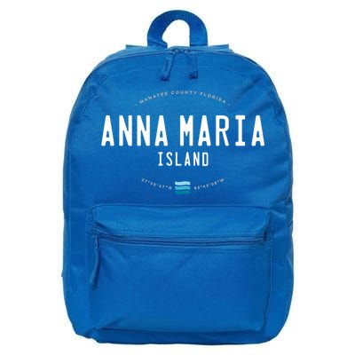 Anna Maria Island Florida Beach Waves Meaningful Gift 16 in Basic Backpack