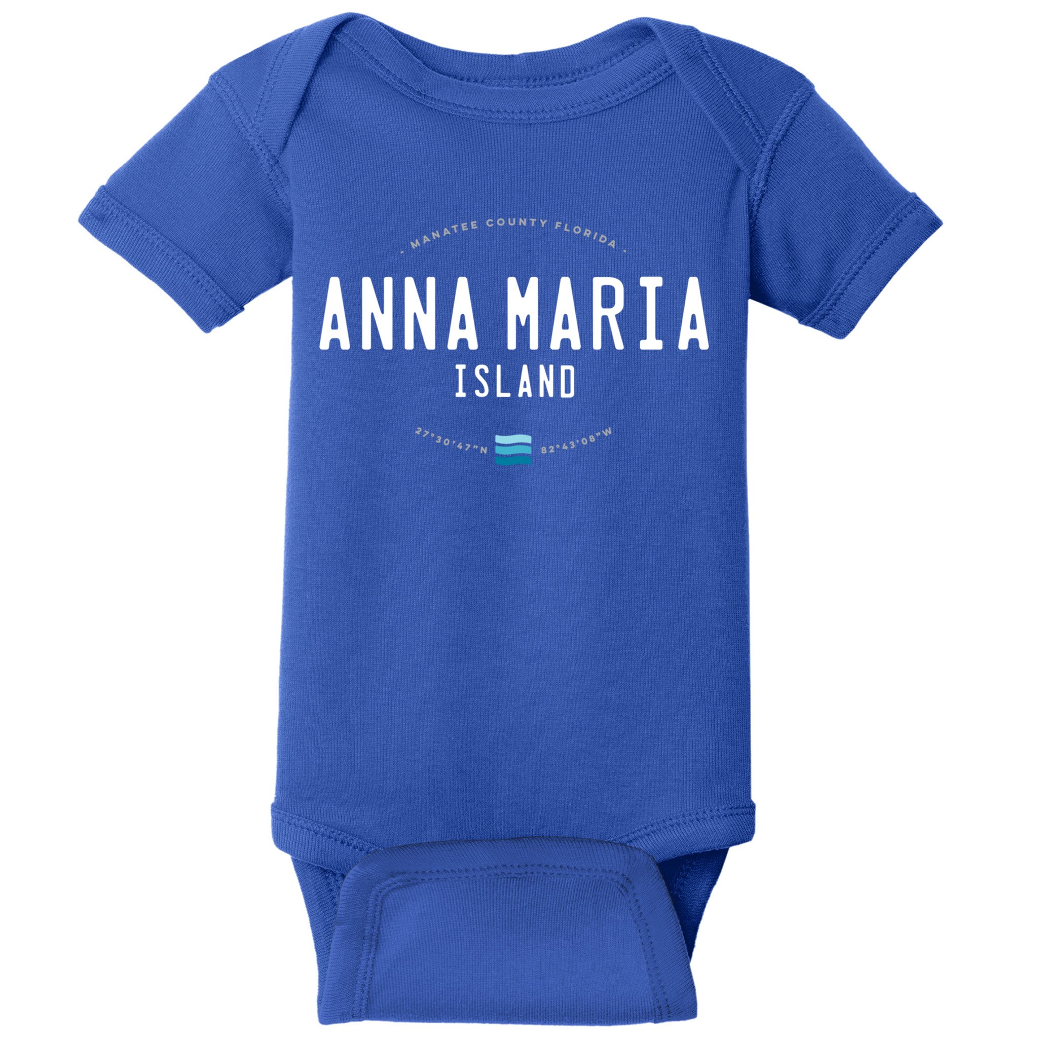 Anna Maria Island Florida Beach Waves Meaningful Gift Baby Bodysuit