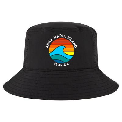 Anna Maria Island Florida Retro Wave Gift Cool Comfort Performance Bucket Hat