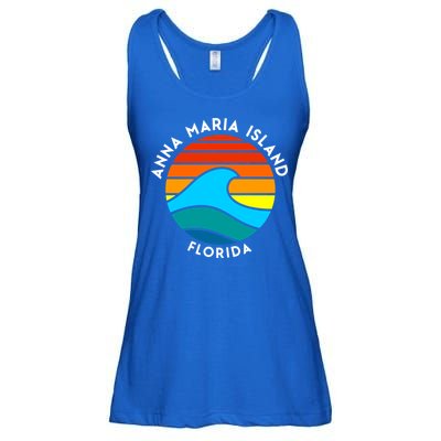 Anna Maria Island Florida Retro Wave Gift Ladies Essential Flowy Tank