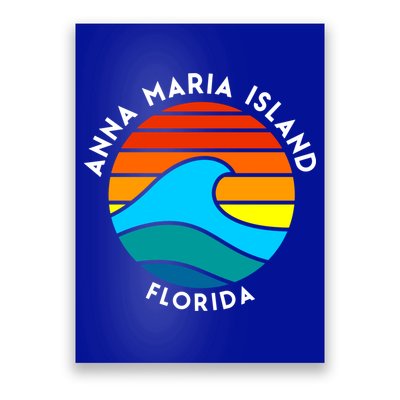 Anna Maria Island Florida Retro Wave Gift Poster