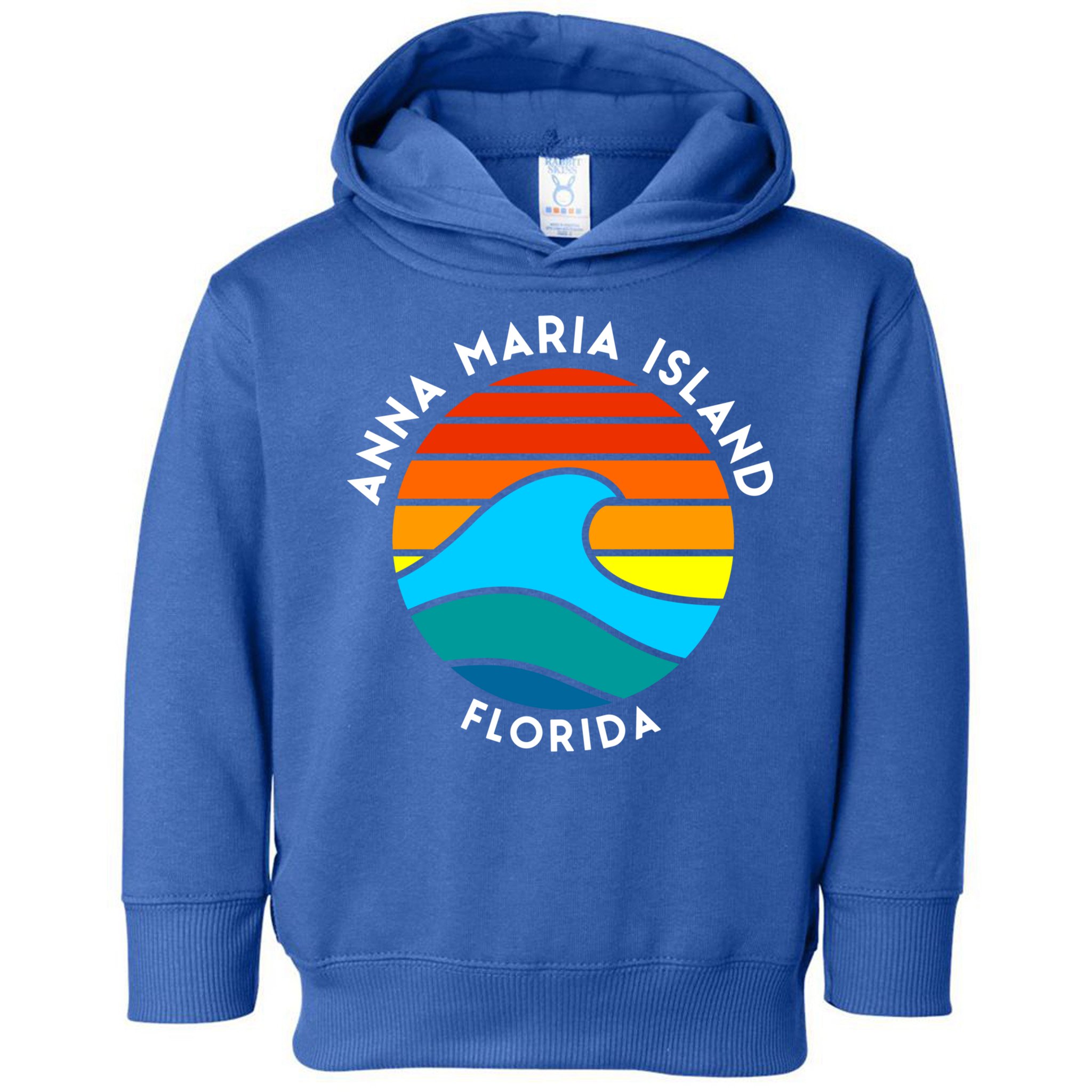 Anna Maria Island Florida Retro Wave Gift Toddler Hoodie