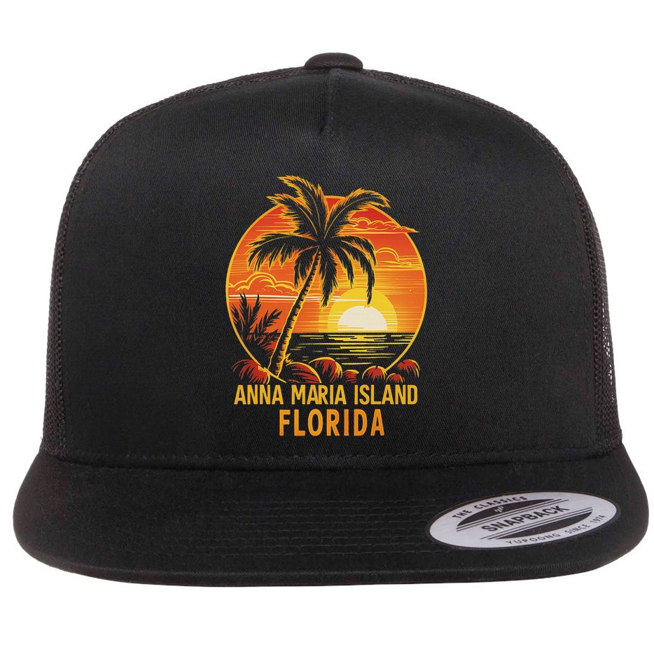 Anna Maria Island Florida Flat Bill Trucker Hat