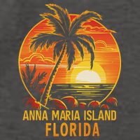 Anna Maria Island Florida Vector Backpack